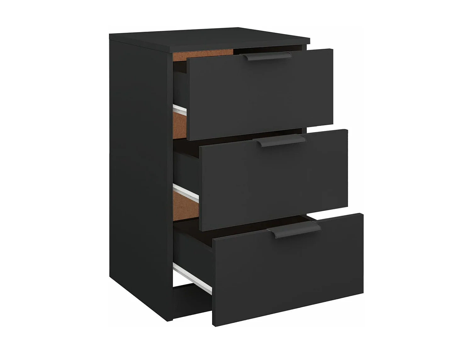 Tables de chevet 2 pcs noir 40x36x65