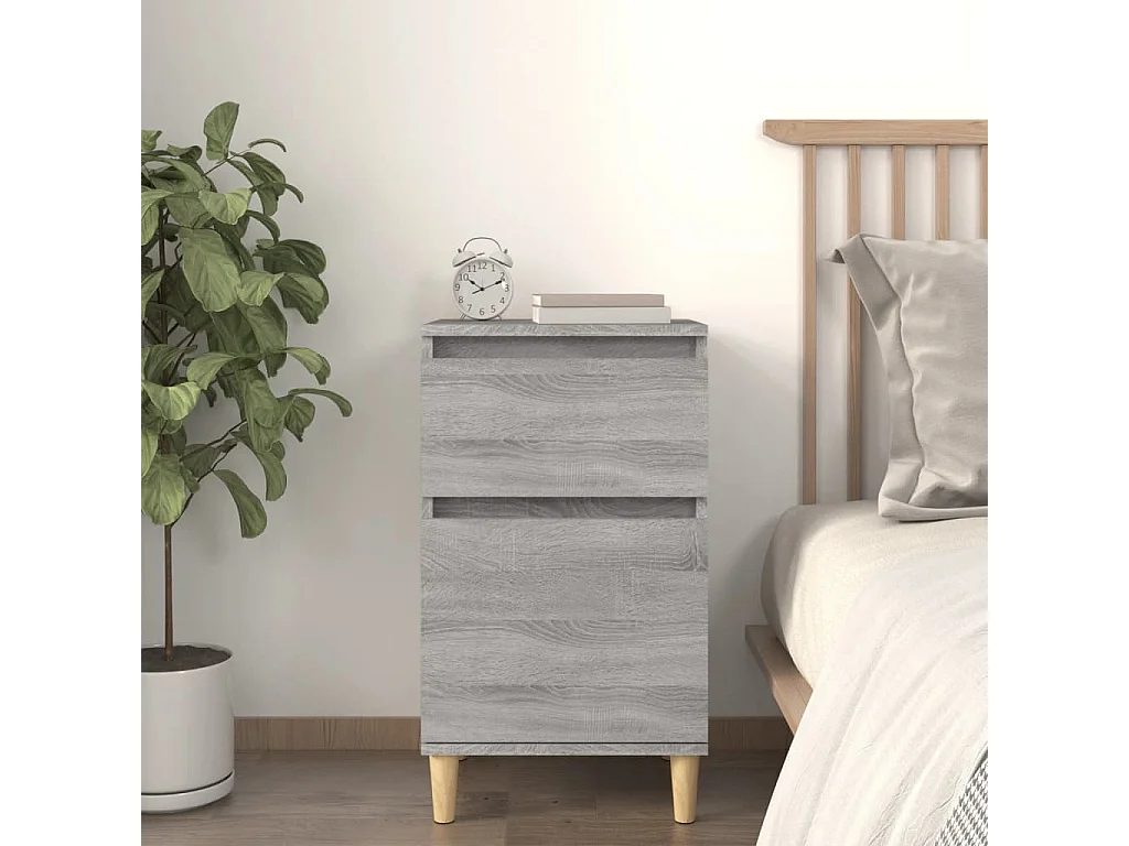 Table de chevet sonoma gris 40x35x70