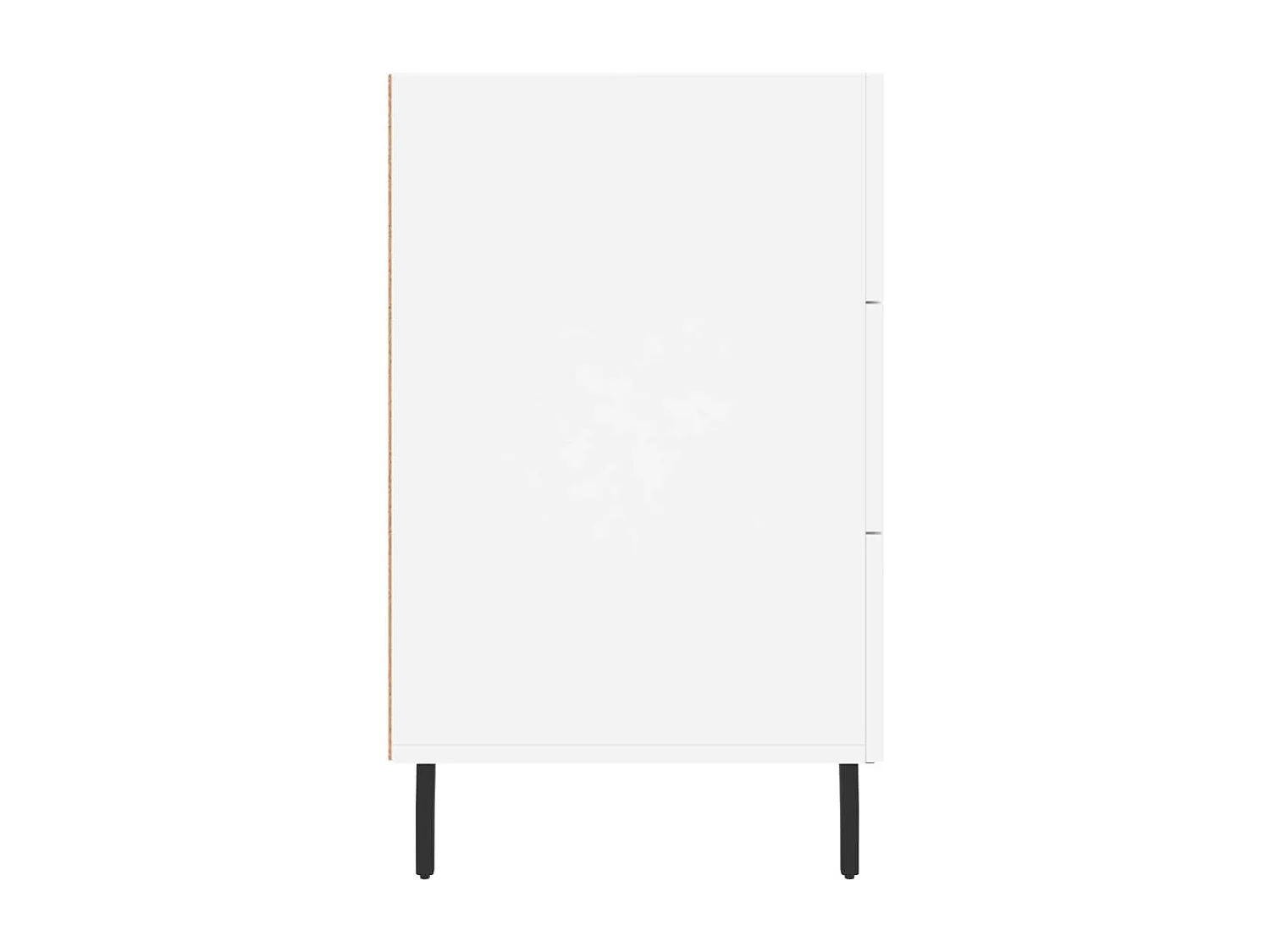 Table de chevet blanc 40x40x66 bois d'ingénierie