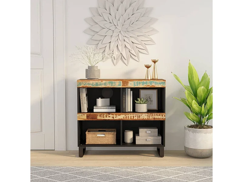 Armoire latérale 85x33x75 bois massif de récupération