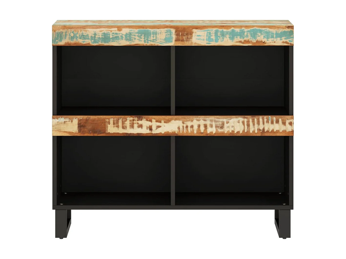 Armoire latérale 85x33x75 bois massif de récupération