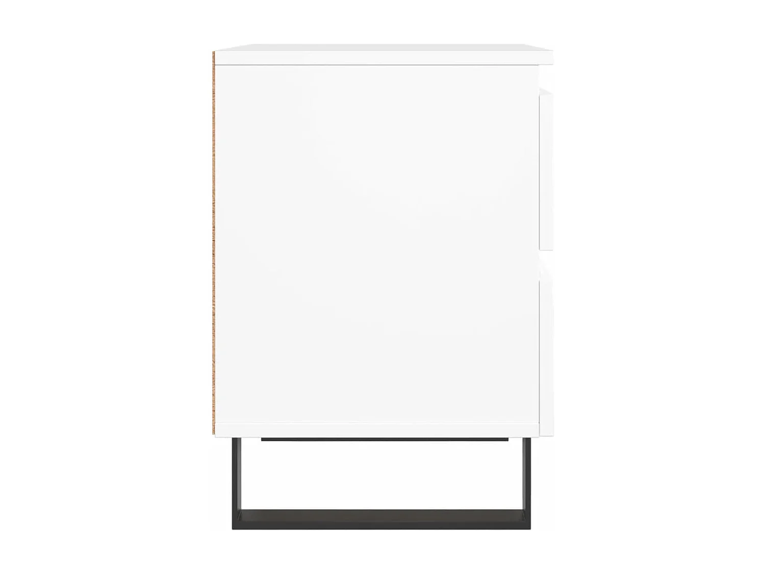 Tables de chevet 2 pcs blanc 40x35x50 bois d’ingénierie