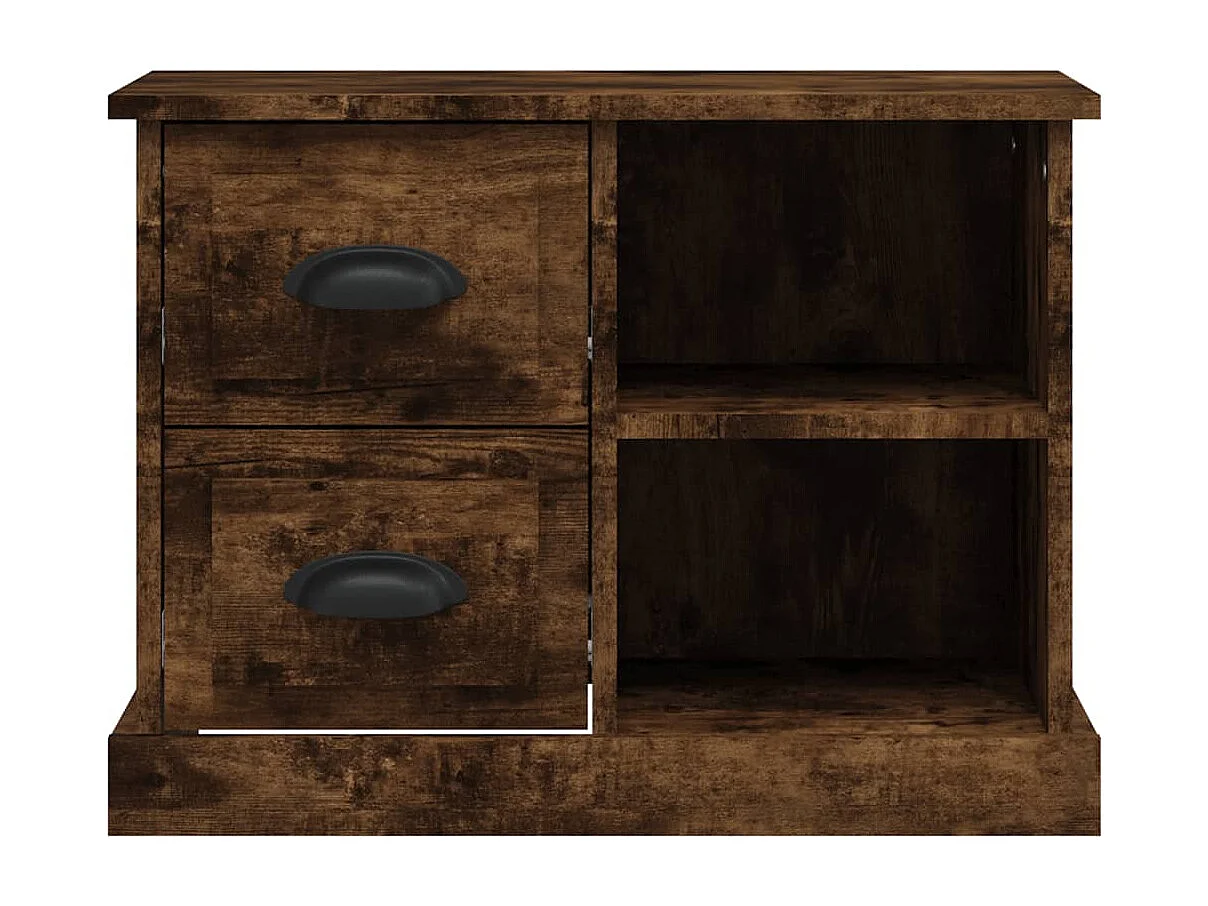 Table de chevet chêne fumé 60x35,5x45