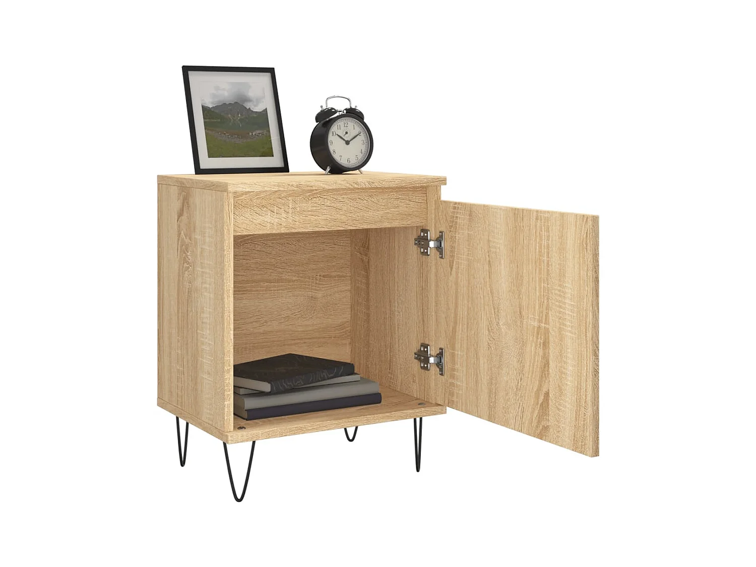 Tables de chevet 2pcs chêne sonoma 40x30x50 bois d'ingénierie
