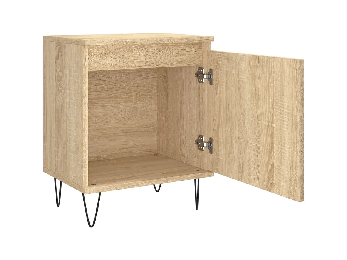 Tables de chevet 2pcs chêne sonoma 40x30x50 bois d'ingénierie
