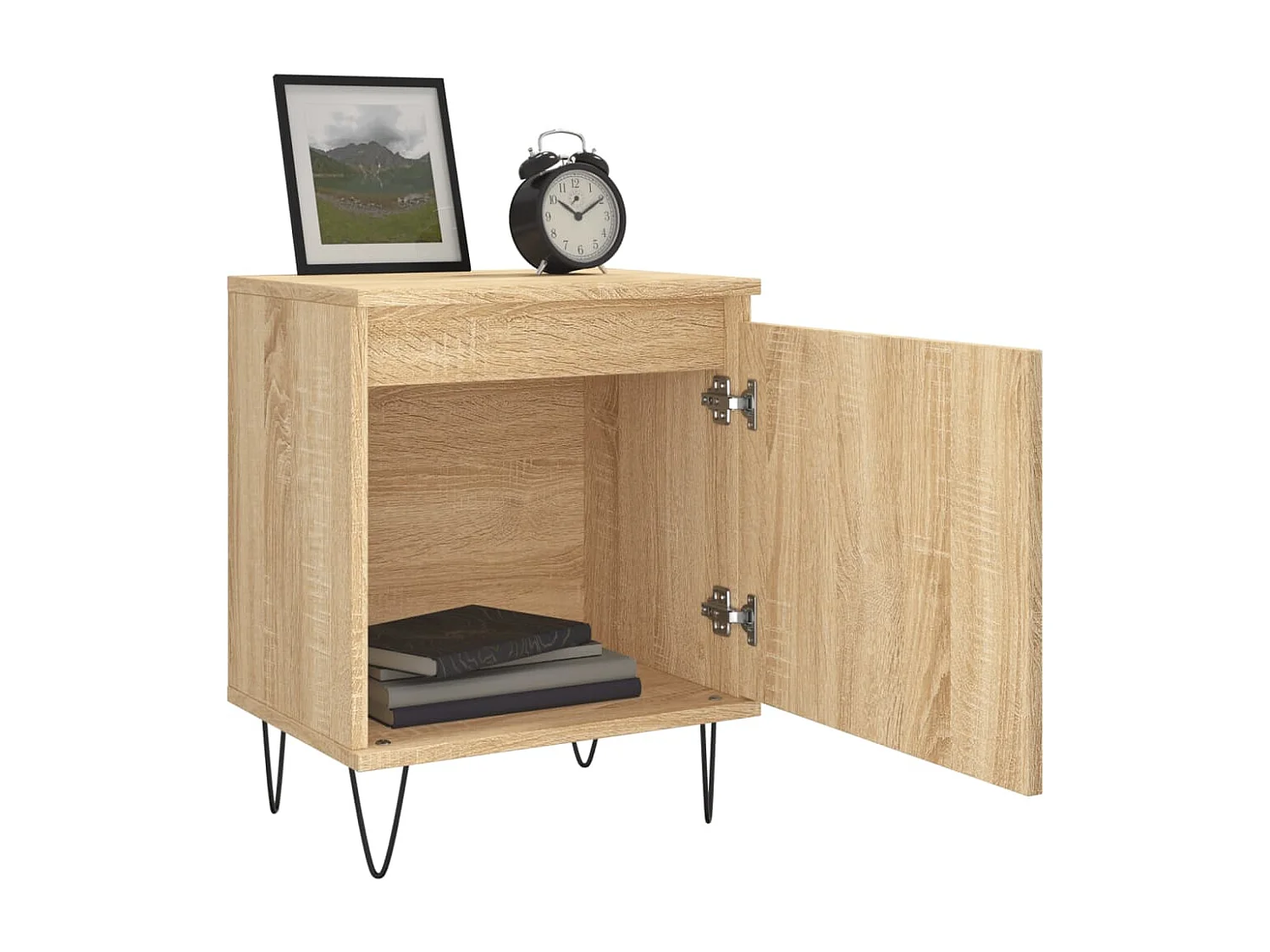 Tables de chevet 2pcs chêne sonoma 40x30x50 bois d'ingénierie