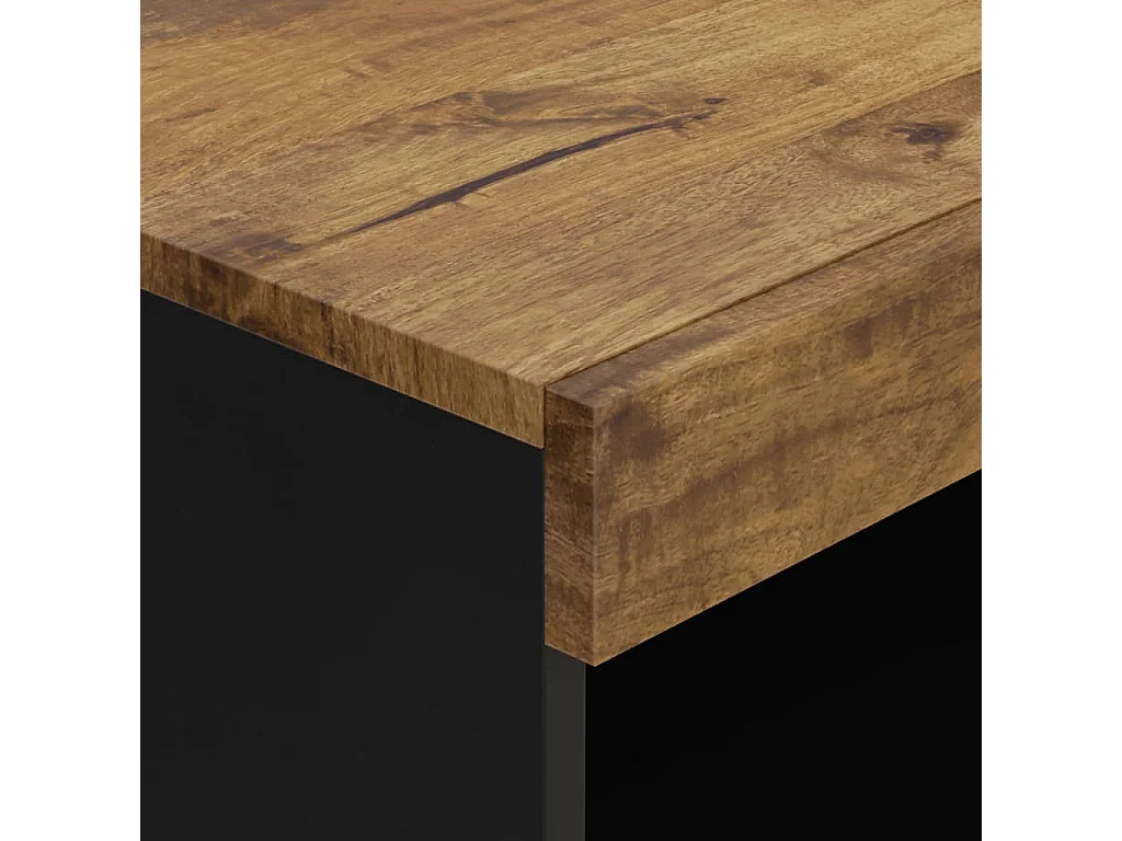 Armoire latérale 60x33x75 bois massif de manguier