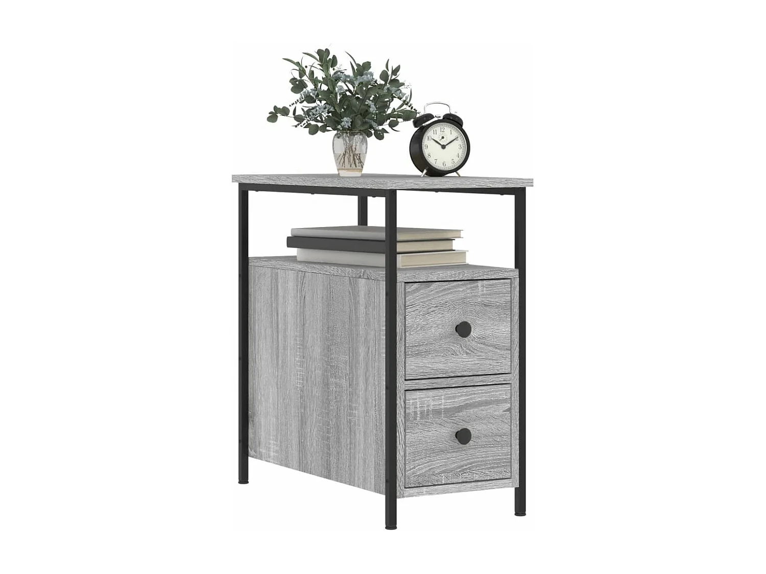 Tables de chevet 2 pcs sonoma gris 30x60x60 bois d'ingénierie