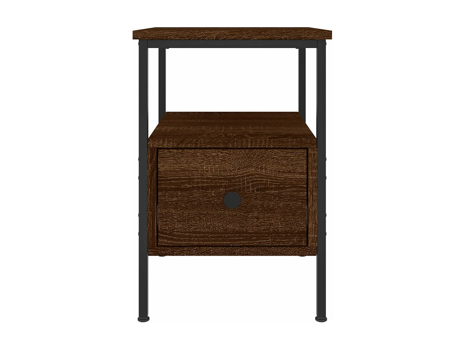 Table de chevet chêne marron 34x36x50 bois d'ingénierie