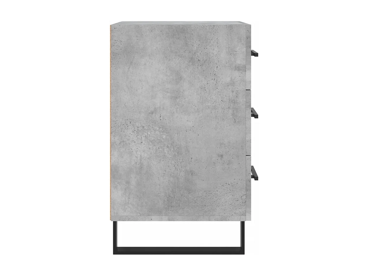 Table de chevet gris béton 40x40x66 bois d'ingénierie