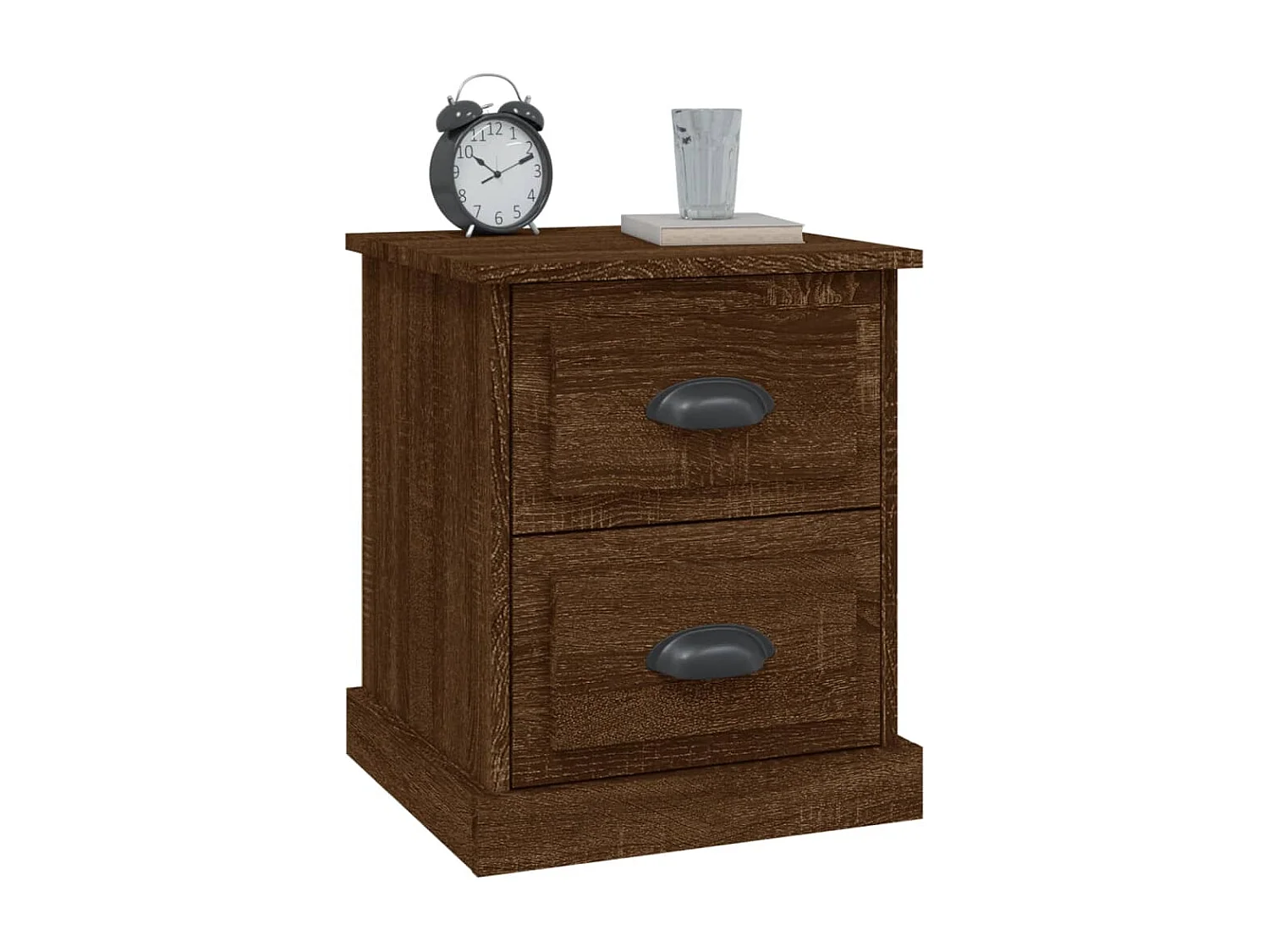 Tables de chevet 2pcs chêne marron 39x39x47,5 bois ingénierie