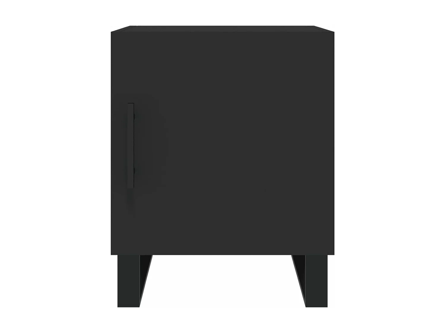 Tables de chevet 2 pcs noir 40x40x50 bois d’ingénierie