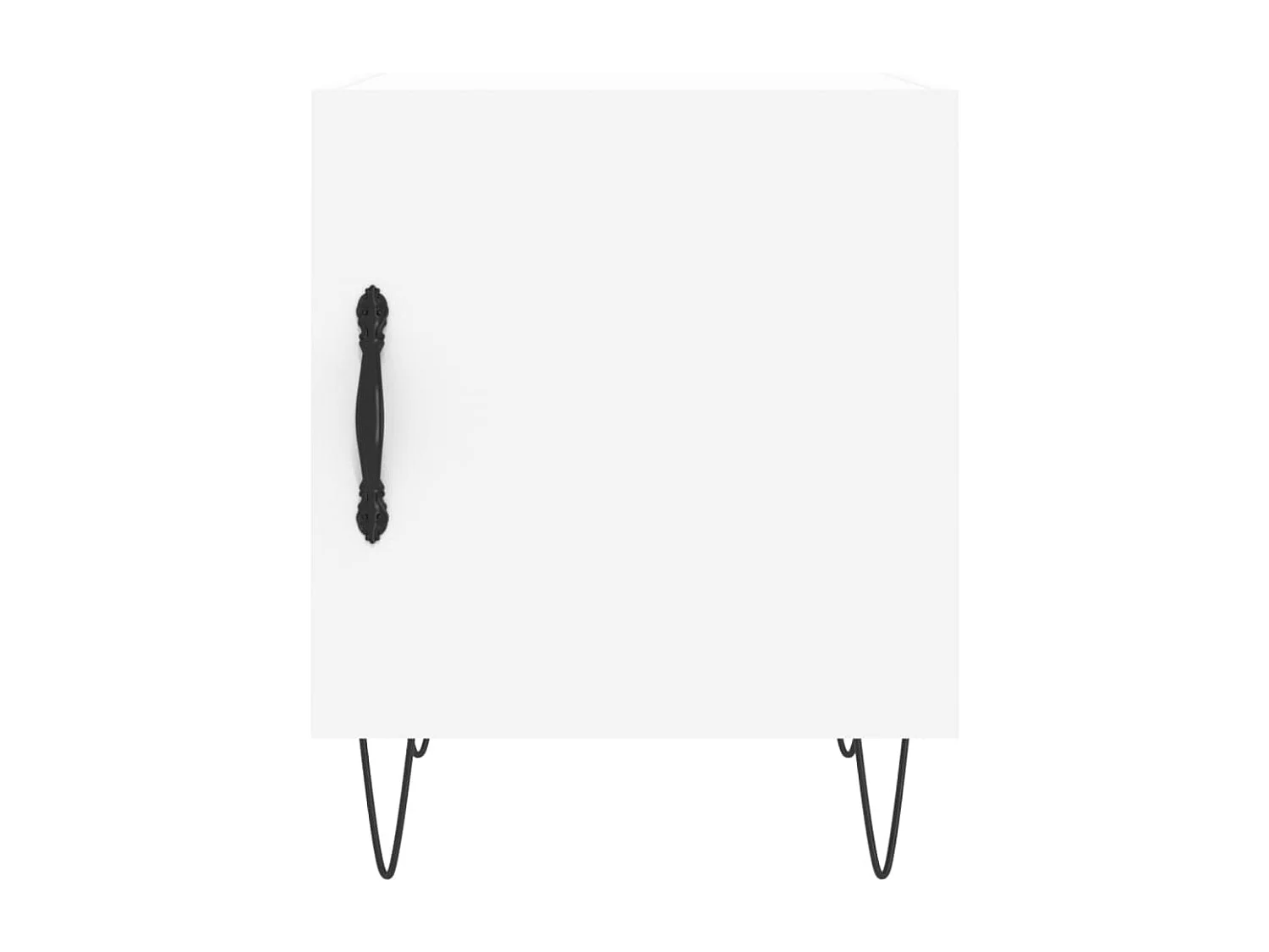 Tables de chevet 2 pcs blanc 40x40x50 bois d’ingénierie