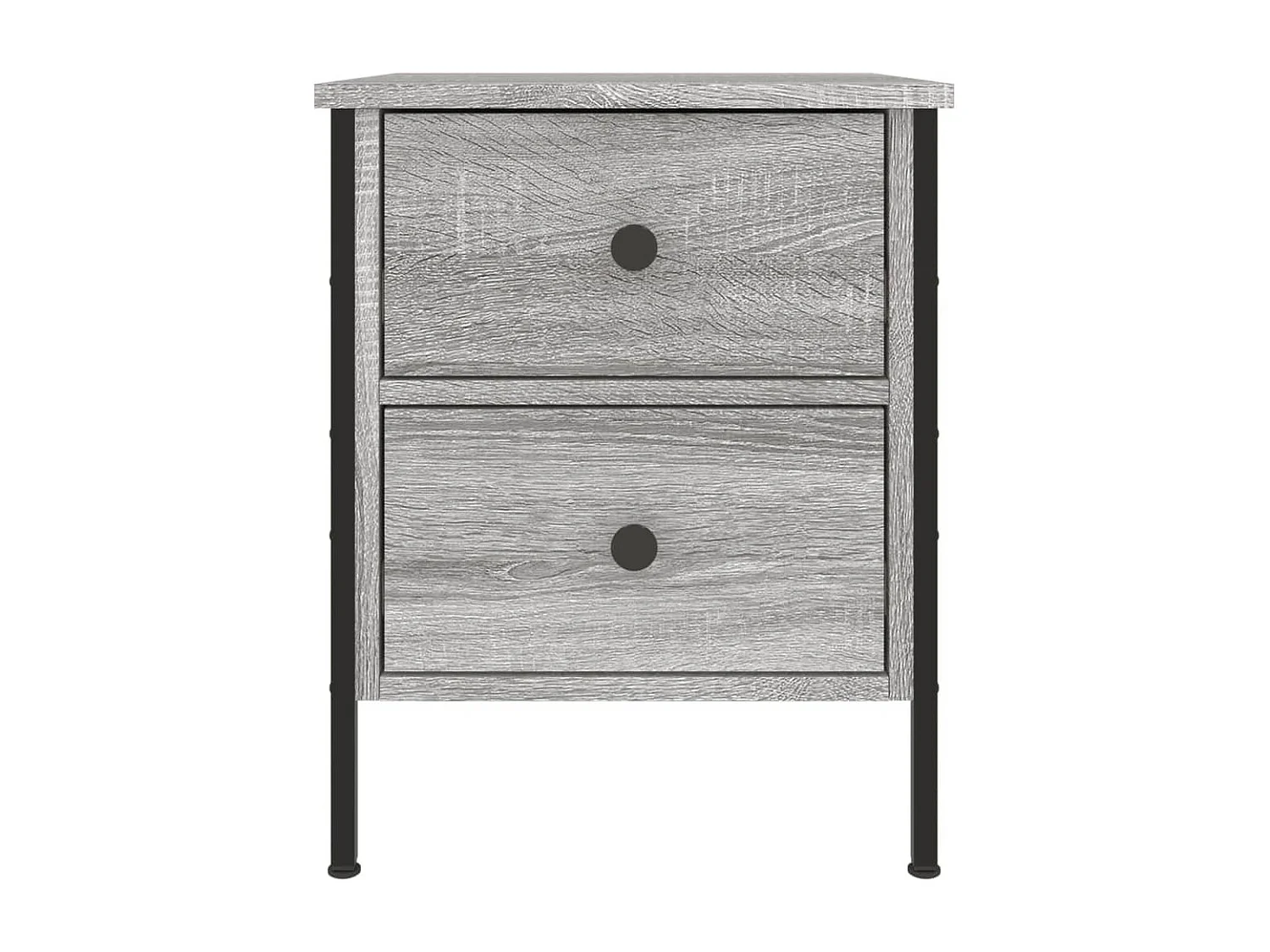 Tables de chevet 2 pcs sonoma gris 40x42x50 bois d'ingénierie