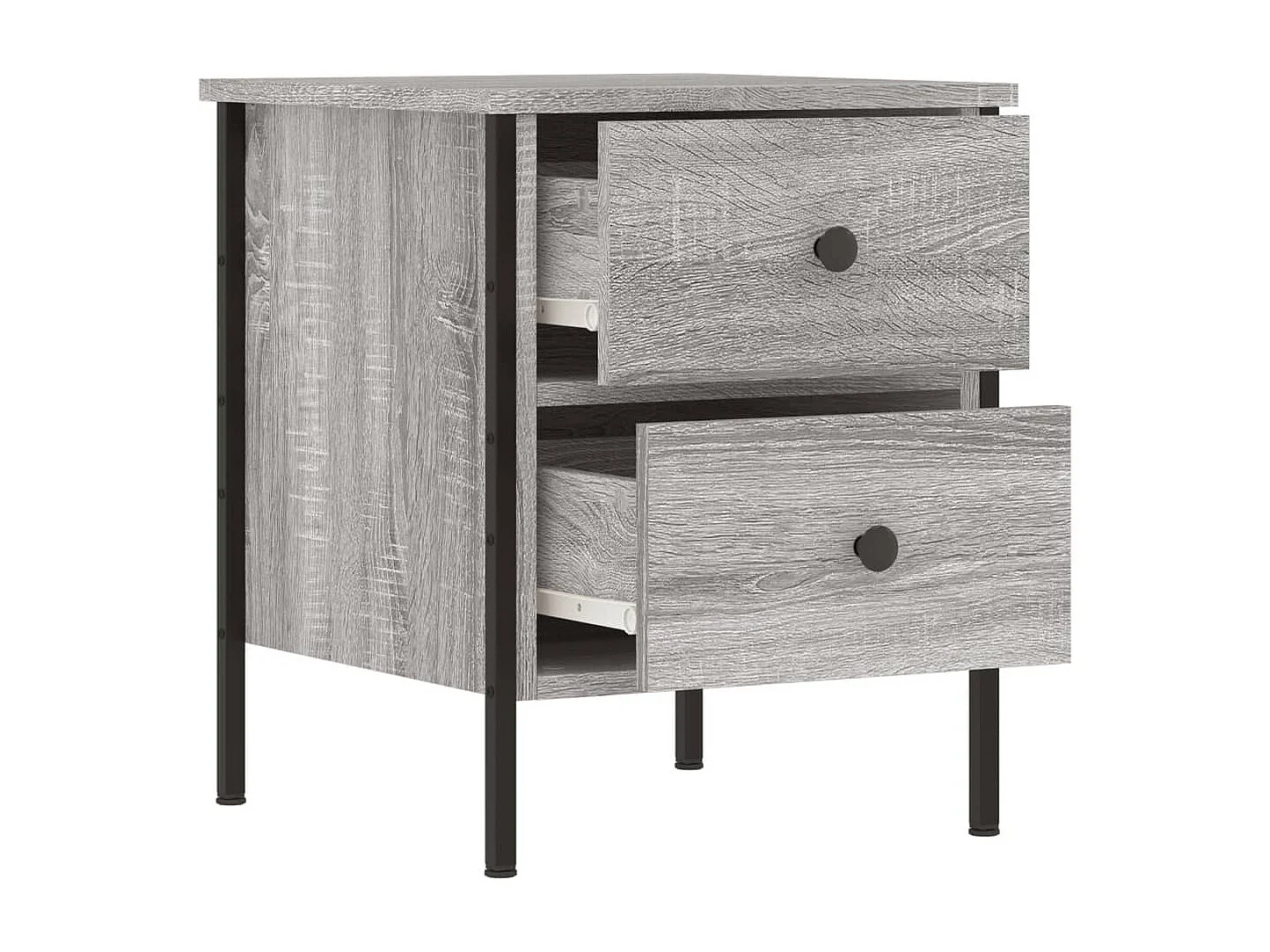 Tables de chevet 2 pcs sonoma gris 40x42x50 bois d'ingénierie