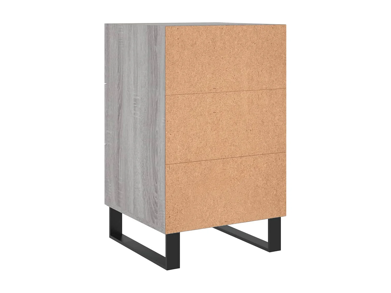 Table de chevet sonoma gris 40x40x66 bois d'ingénierie