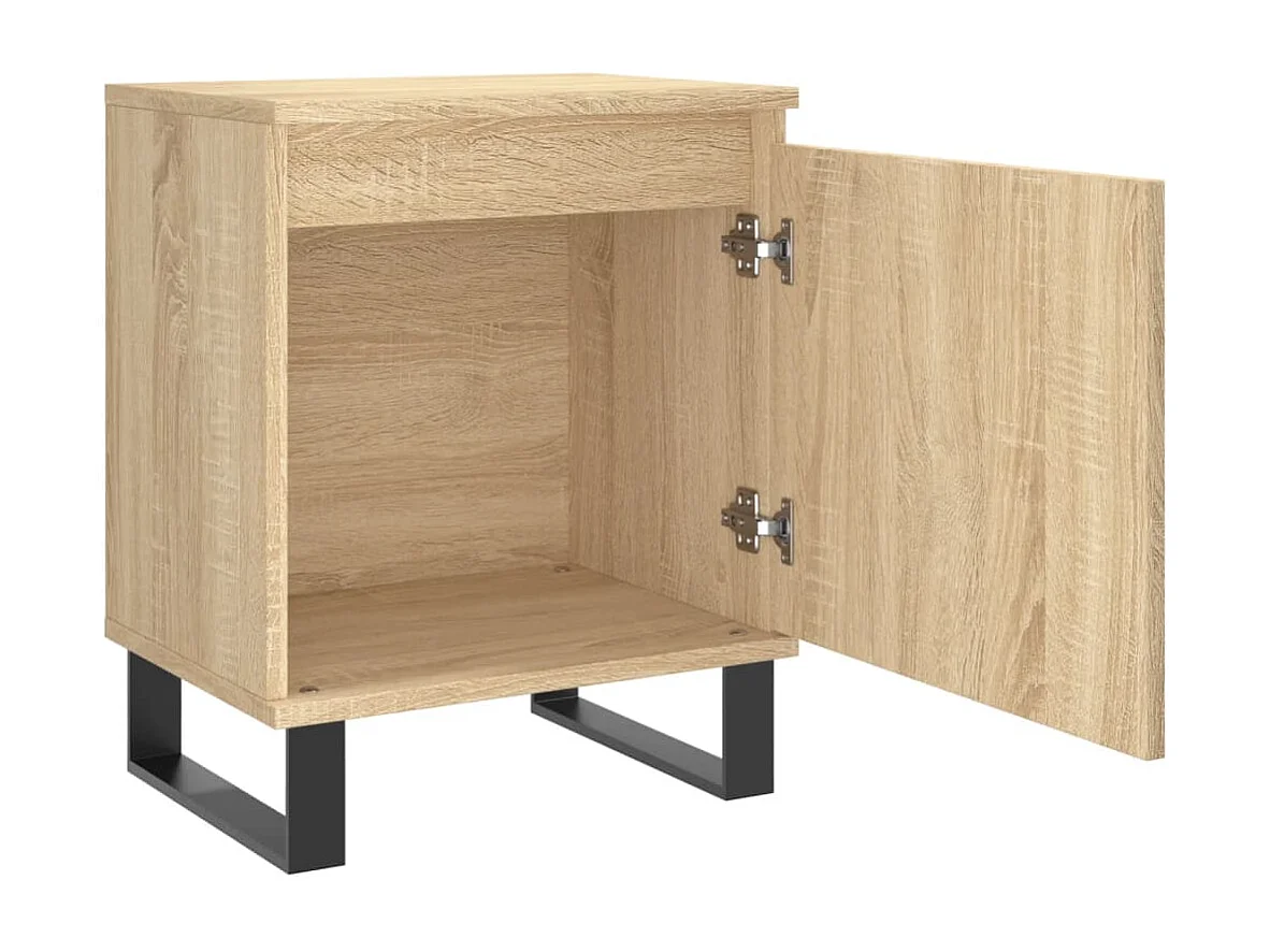 Tables de chevet 2pcs chêne sonoma 40x30x50 bois d'ingénierie