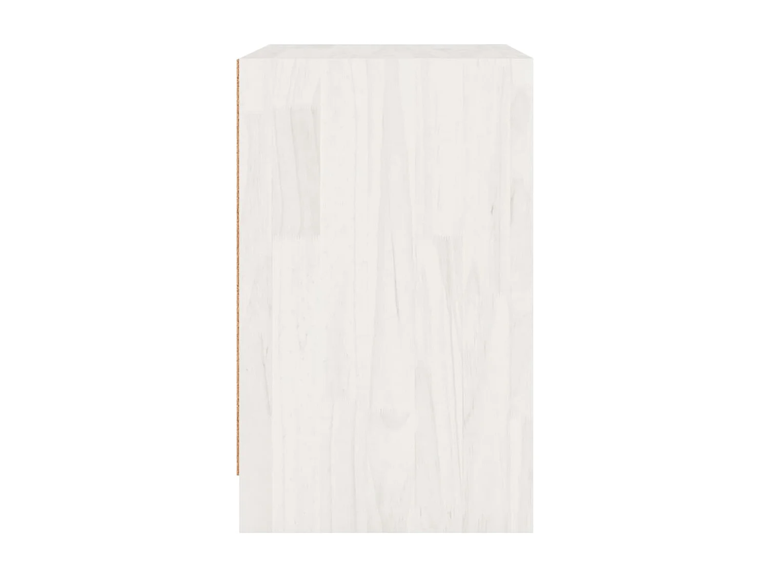 Table de chevet Blanc 40x31x50 Bois de pin massif