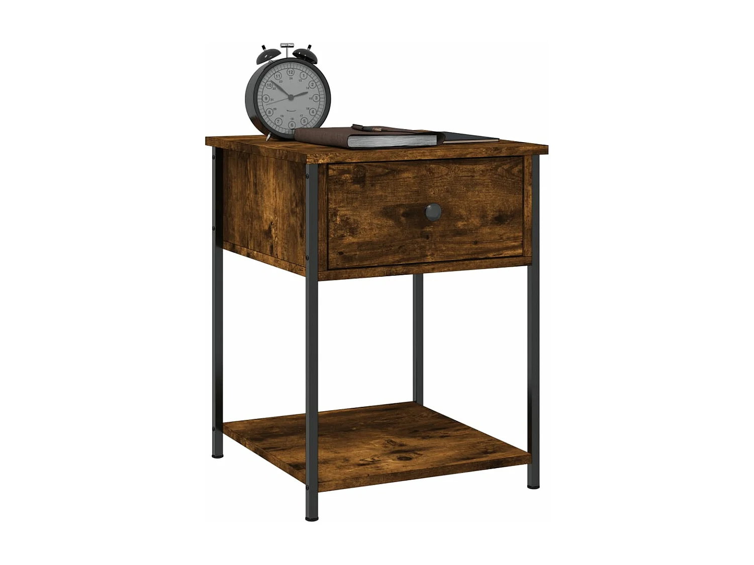 Tables de chevet 2 pcs chêne fumé 44x45x58 bois d’ingénierie