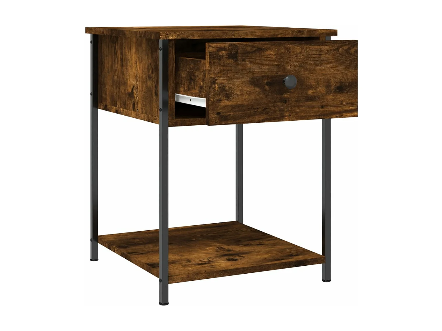 Tables de chevet 2 pcs chêne fumé 44x45x58 bois d’ingénierie