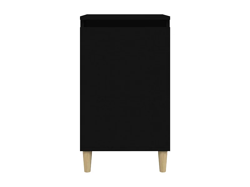 Tables de chevet 2 pcs noir 40x35x70 bois d'ingénierie