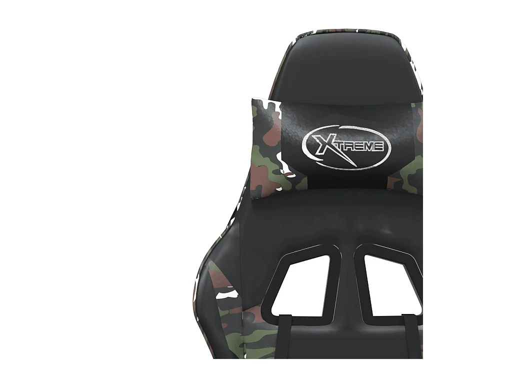 Chaise de jeu de massage Noir et camouflage Similicuir
