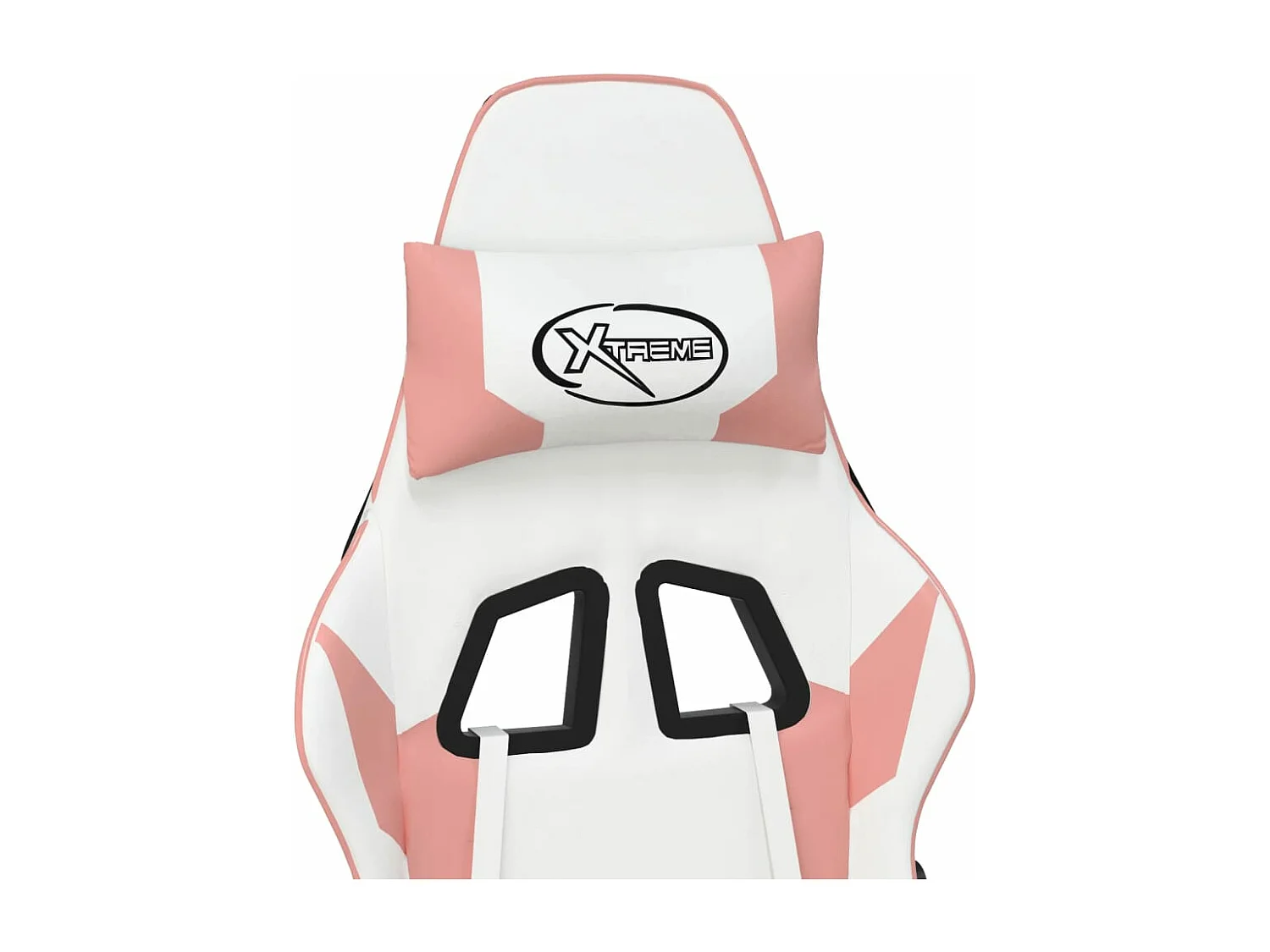 Chaise de jeu de massage Blanc et rose Similicuir