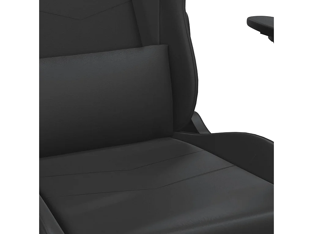 Chaise de jeu de massage noir similicuir