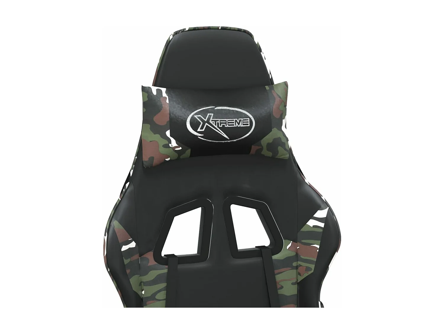 Chaise de jeu Noir et camouflage Similicuir