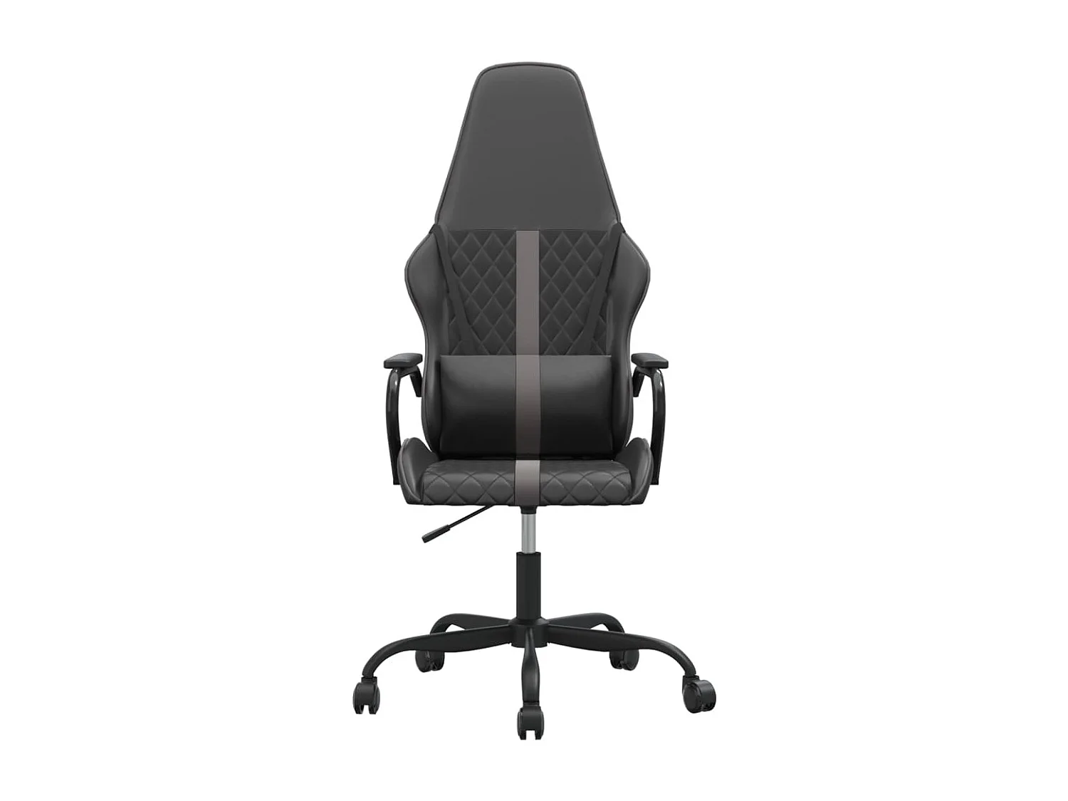 Chaise de jeu Noir et gris Similicuir