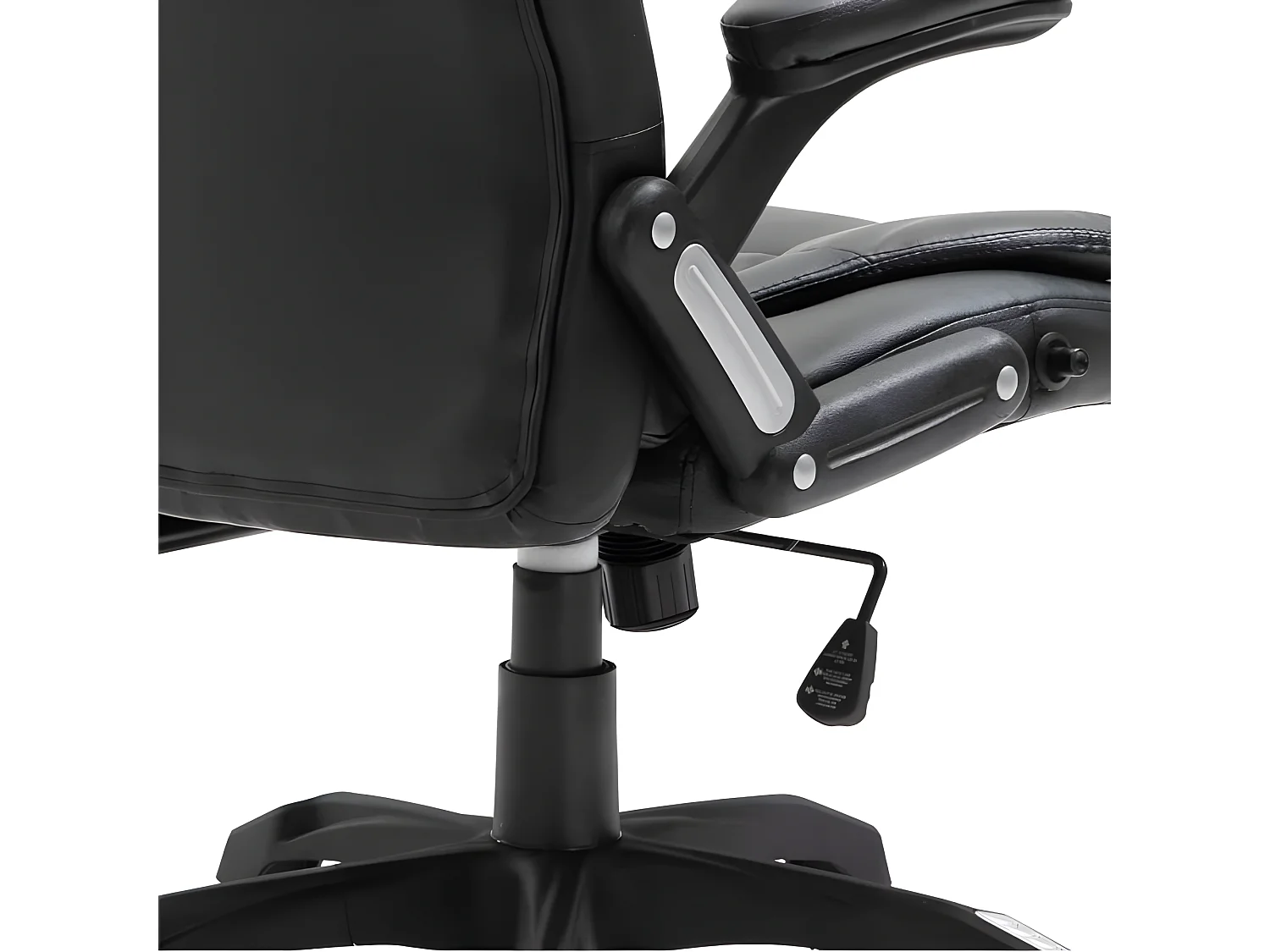 Fauteuil de bureau simili cuir noir Grease