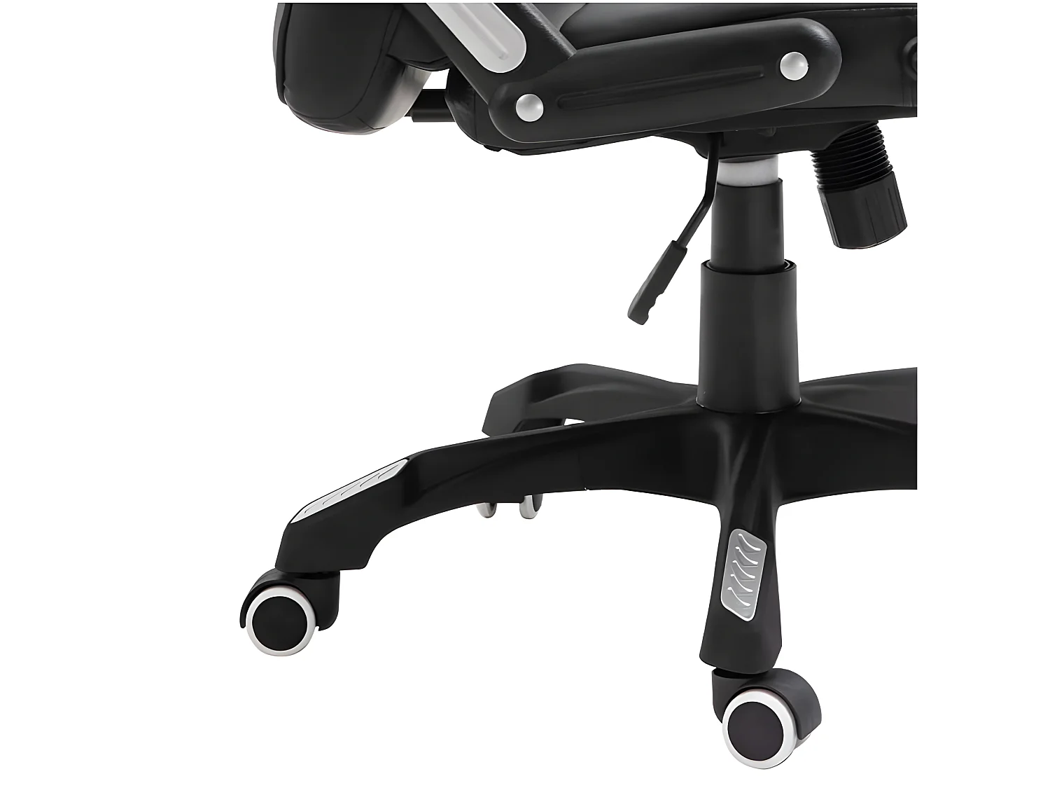 Fauteuil de bureau simili cuir noir Grease