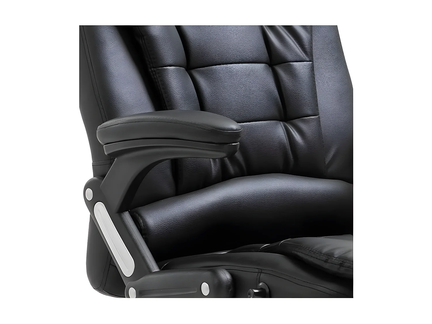 Fauteuil de bureau simili cuir noir Grease