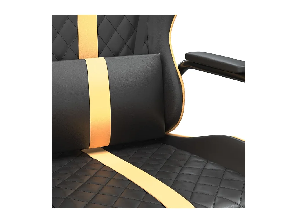 Chaise de jeu Noir et doré Similicuir