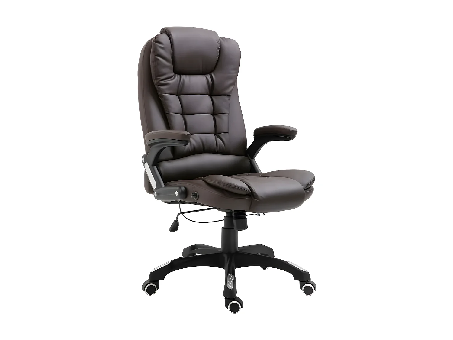Fauteuil de bureau simili cuir marron Grease