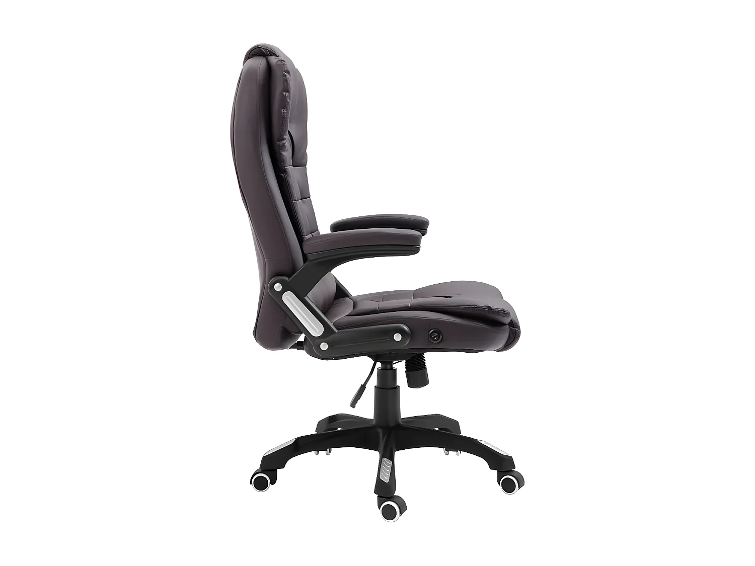 Fauteuil de bureau simili cuir marron Grease