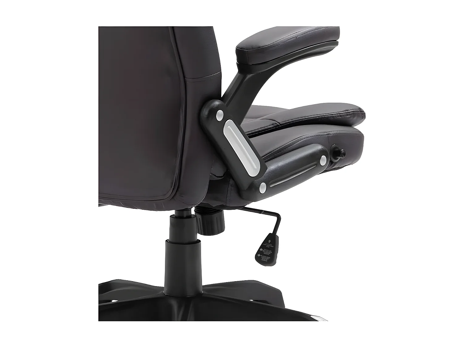 Fauteuil de bureau simili cuir marron Grease