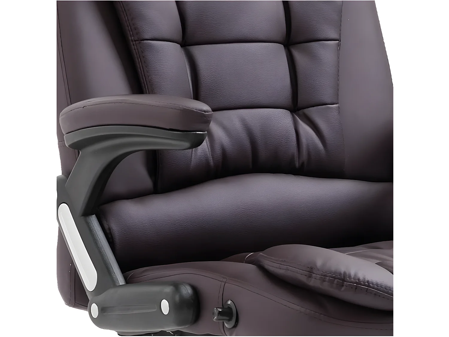 Fauteuil de bureau simili cuir marron Grease