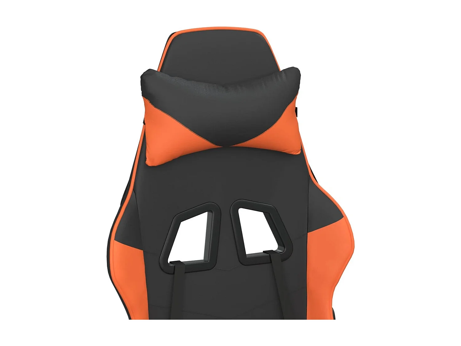 Chaise de jeu Noir et orange Similicuir