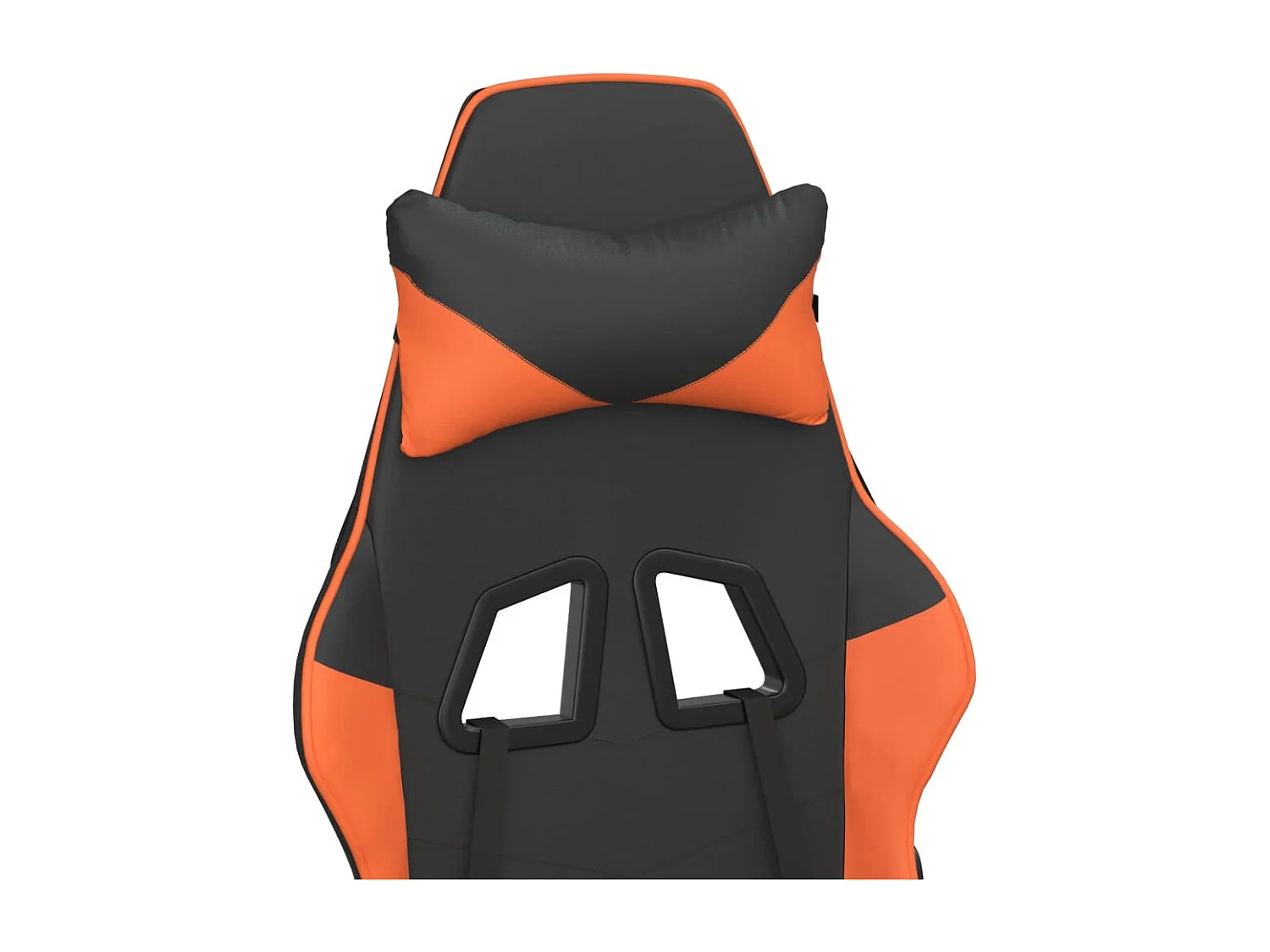 Chaise de jeu de massage Noir et orange Similicuir