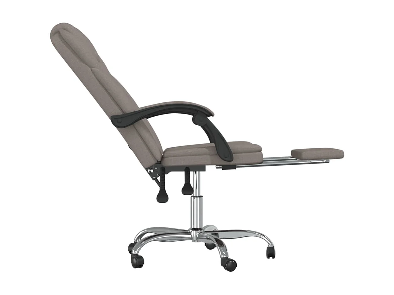 Fauteuil inclinable de bureau Taupe Tissu