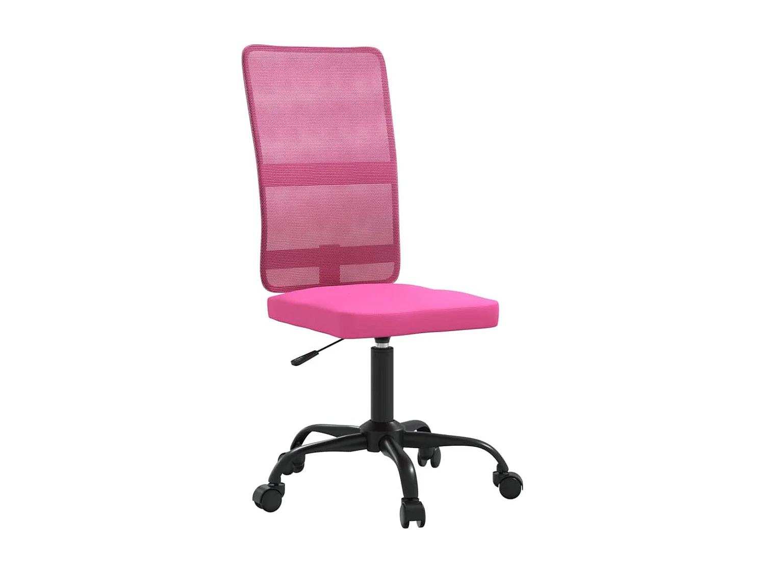 Chaise de bureau rose tissu en maille