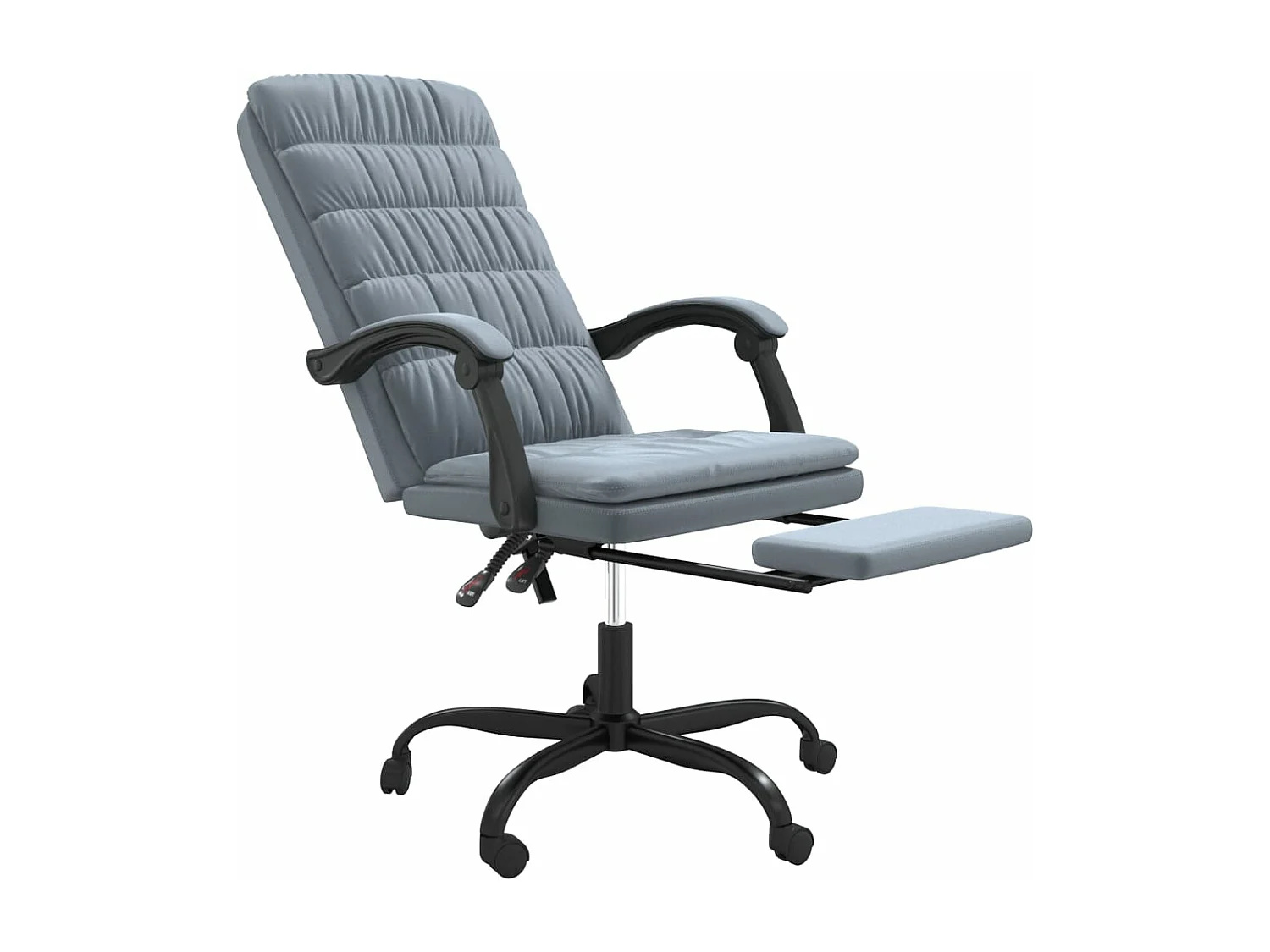 Fauteuil inclinable de bureau Gris foncé Velours