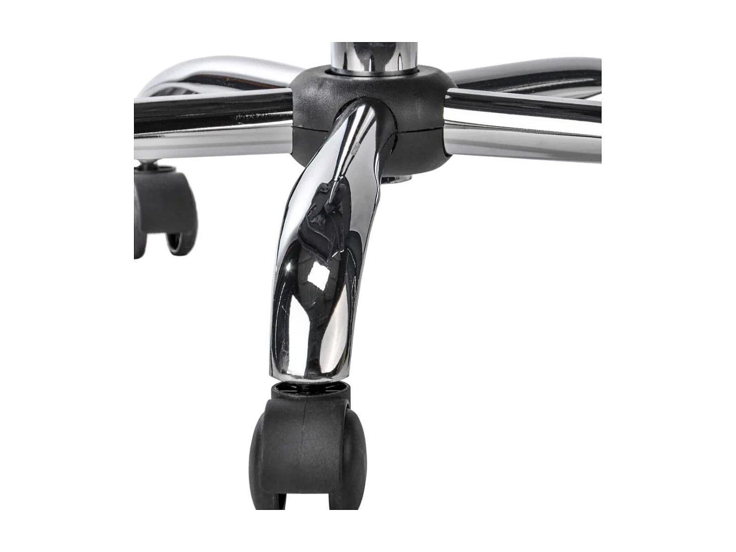 HI Chaise de bureau Noir Acier