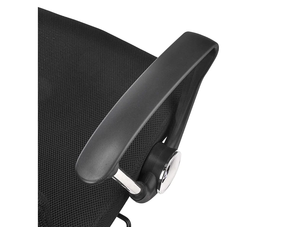 HI Chaise de bureau Noir Acier