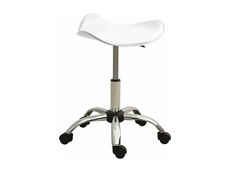 Chaise de bureau Blanc Similicuir 5