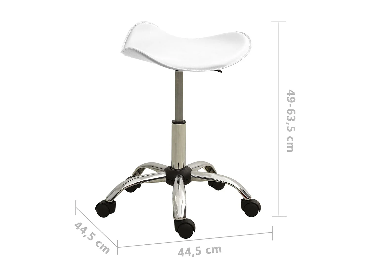 Chaise de bureau Blanc Similicuir 5