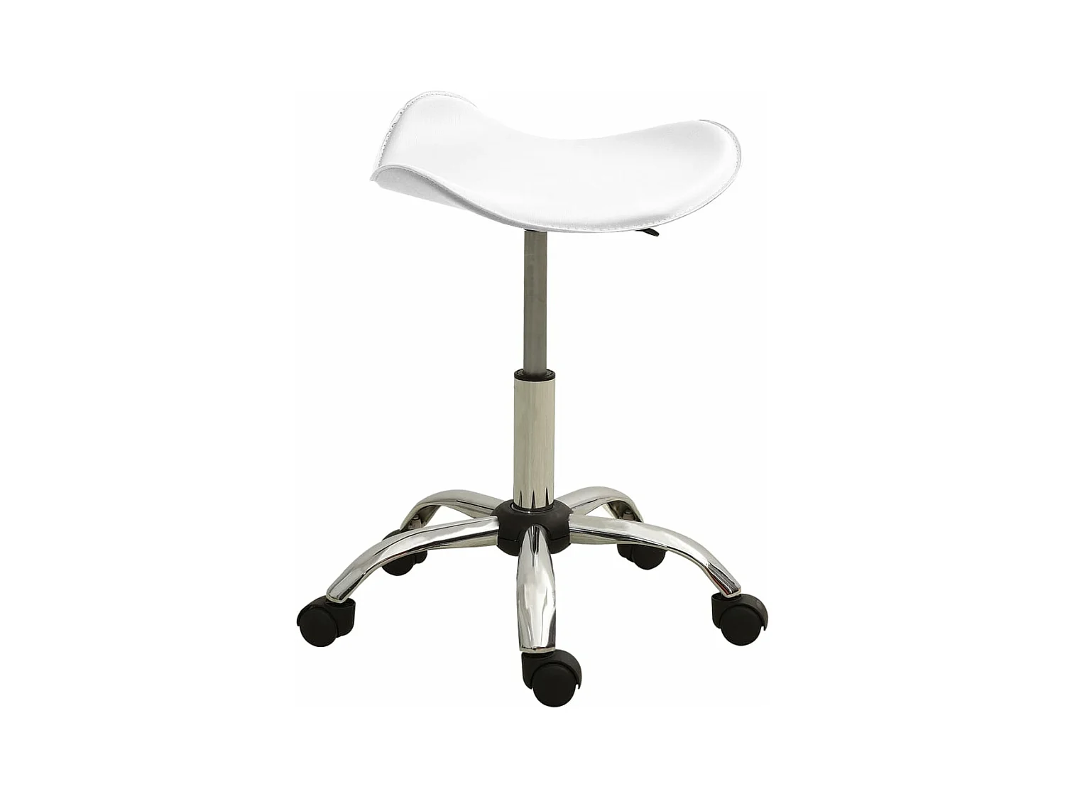 Chaise de bureau Blanc Similicuir 5