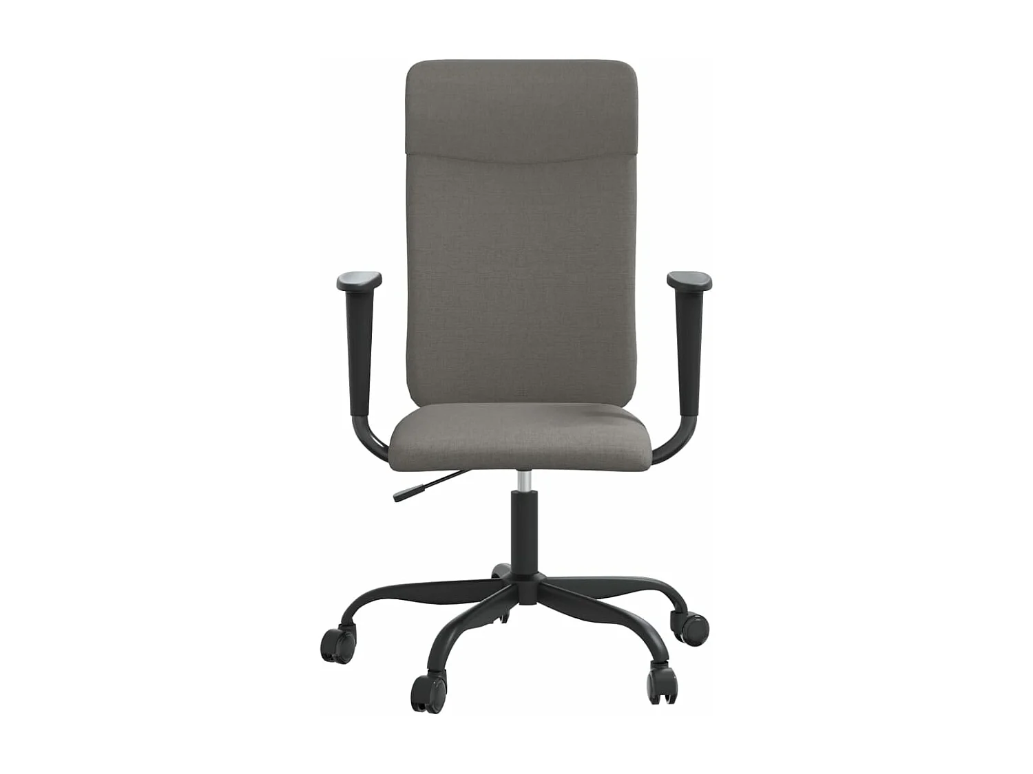 Chaise de bureau réglable en hauteur gris foncé tissu