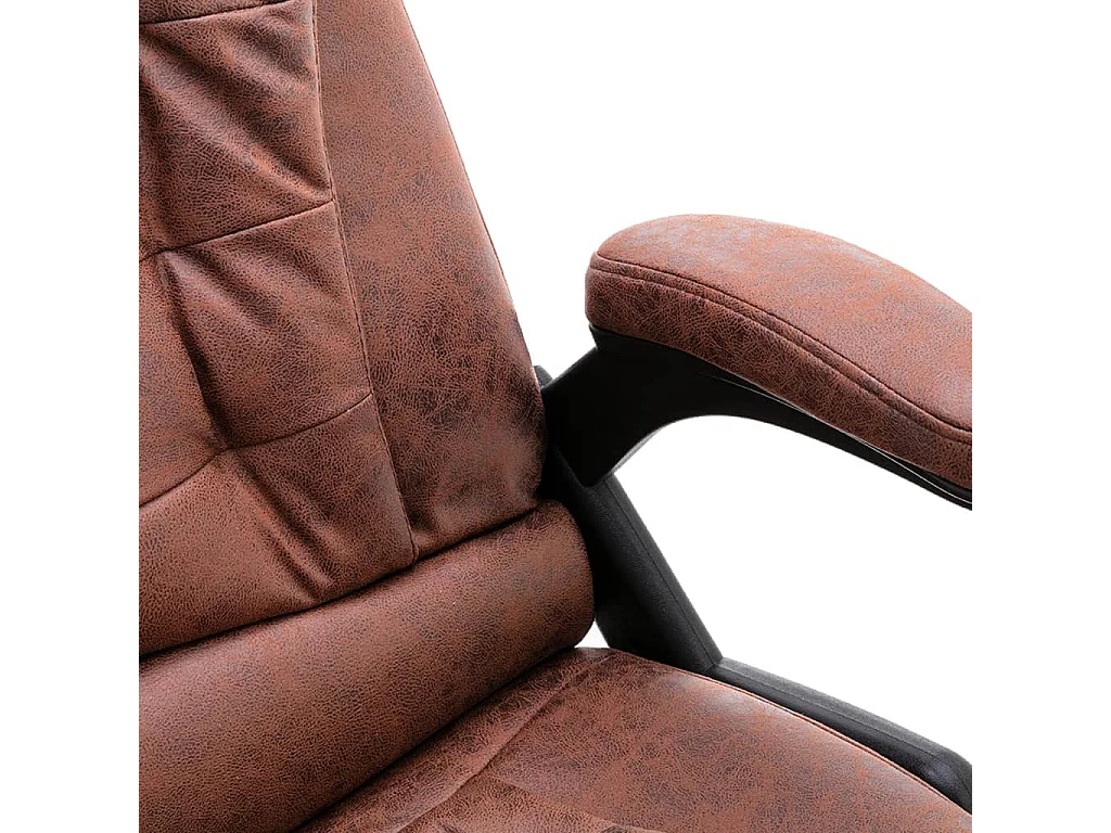 Chaise de bureau de massage Marron clair Cuir véritable